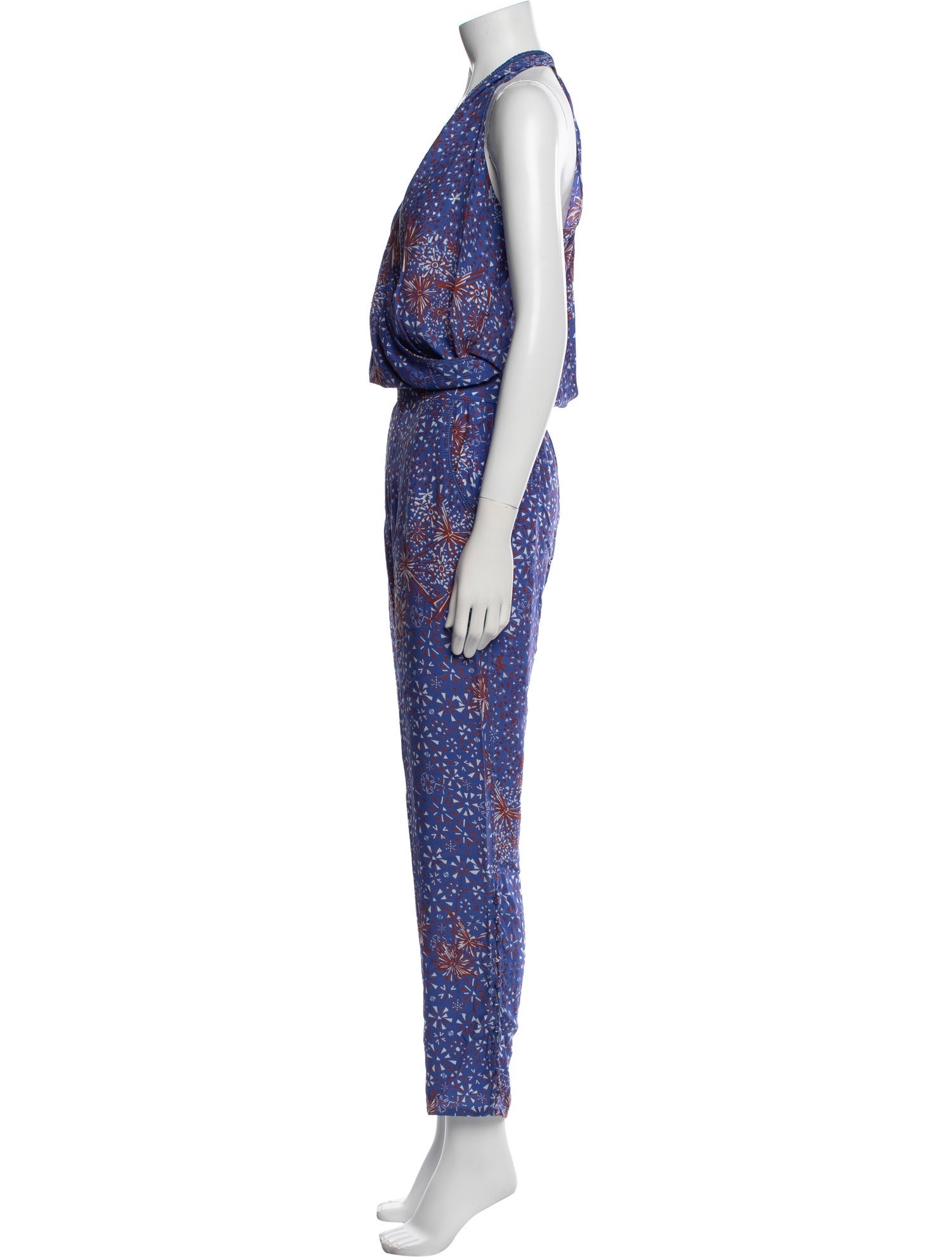 Poupette St Barth Silk Printed Jumpsuit