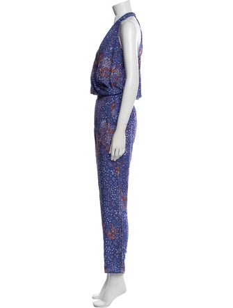 Poupette St Barth Silk Printed Jumpsuit