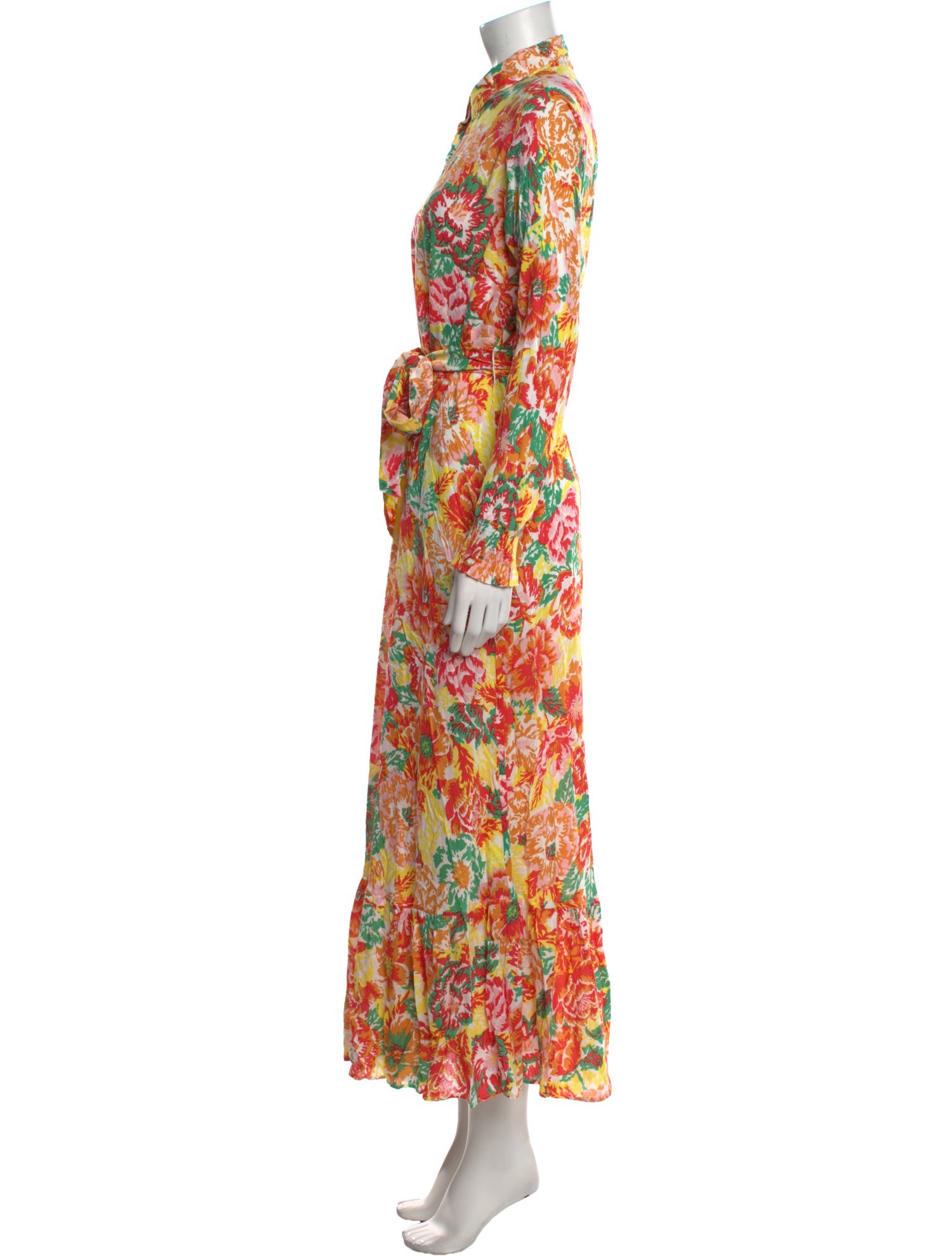 Poupette St Barth Floral Print Long Dress
