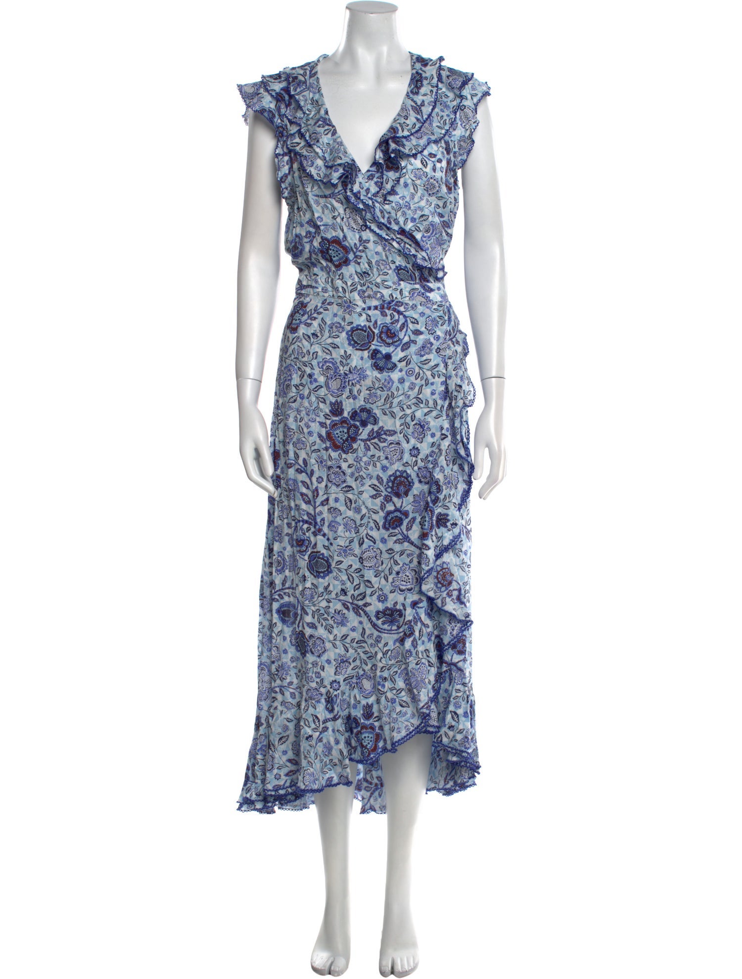 Poupette St Barth Floral Print Long Dress