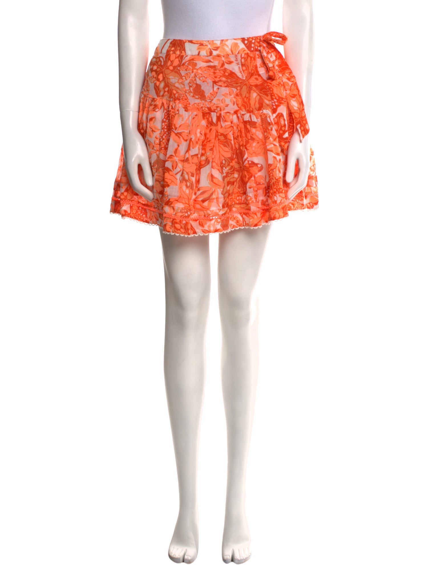 Poupette St Barth Floral Print Mini Skirt