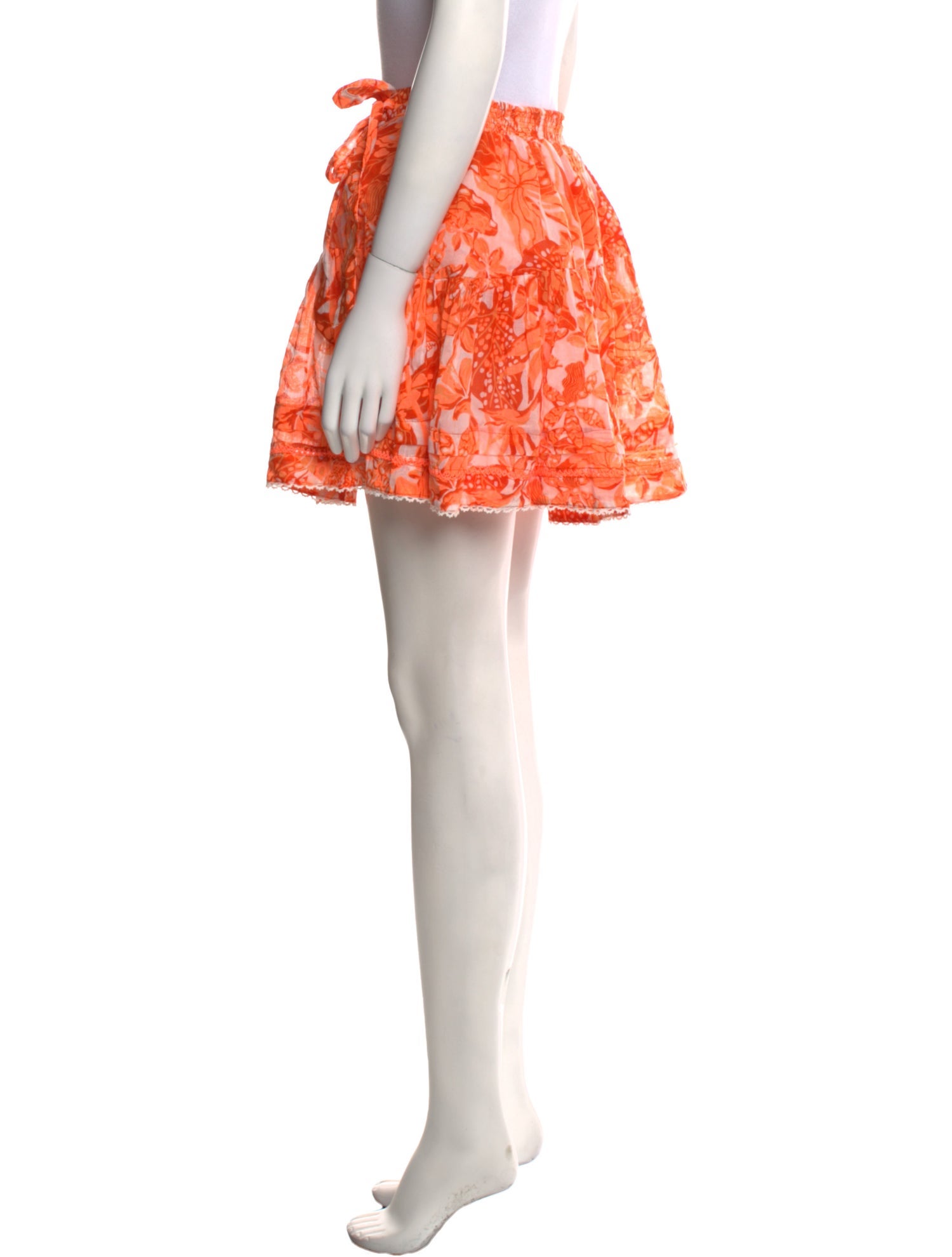 Poupette St Barth Floral Print Mini Skirt