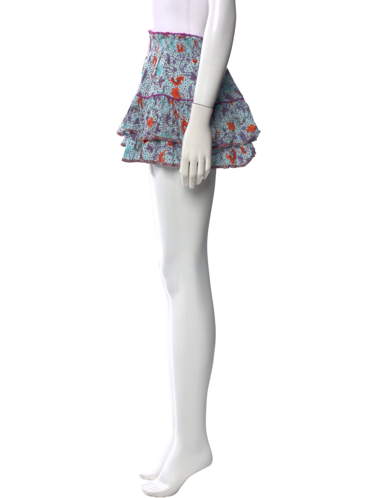 Poupette St Barth Floral Print Mini Skirt