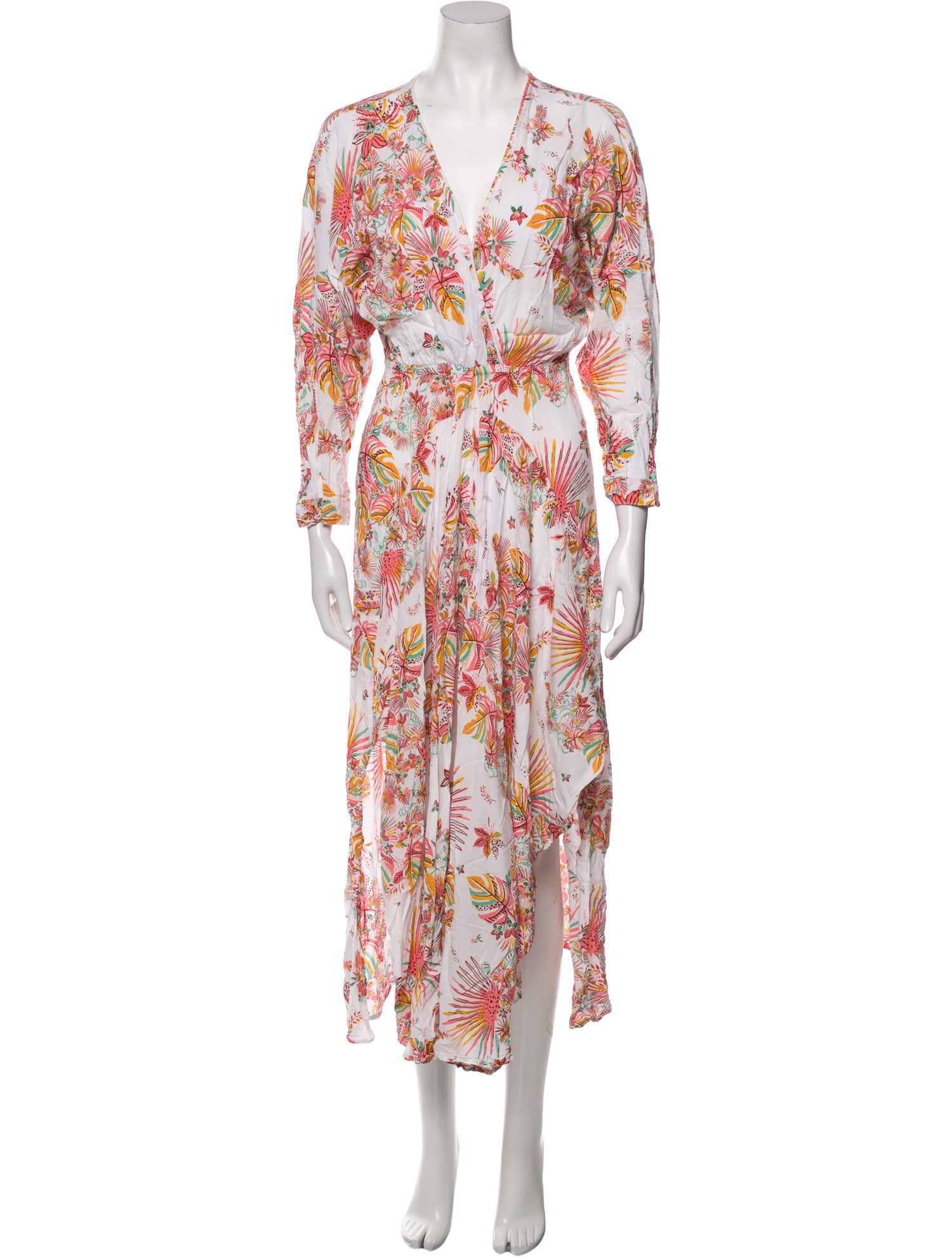 Poupette St Barth Floral Print Long Dress