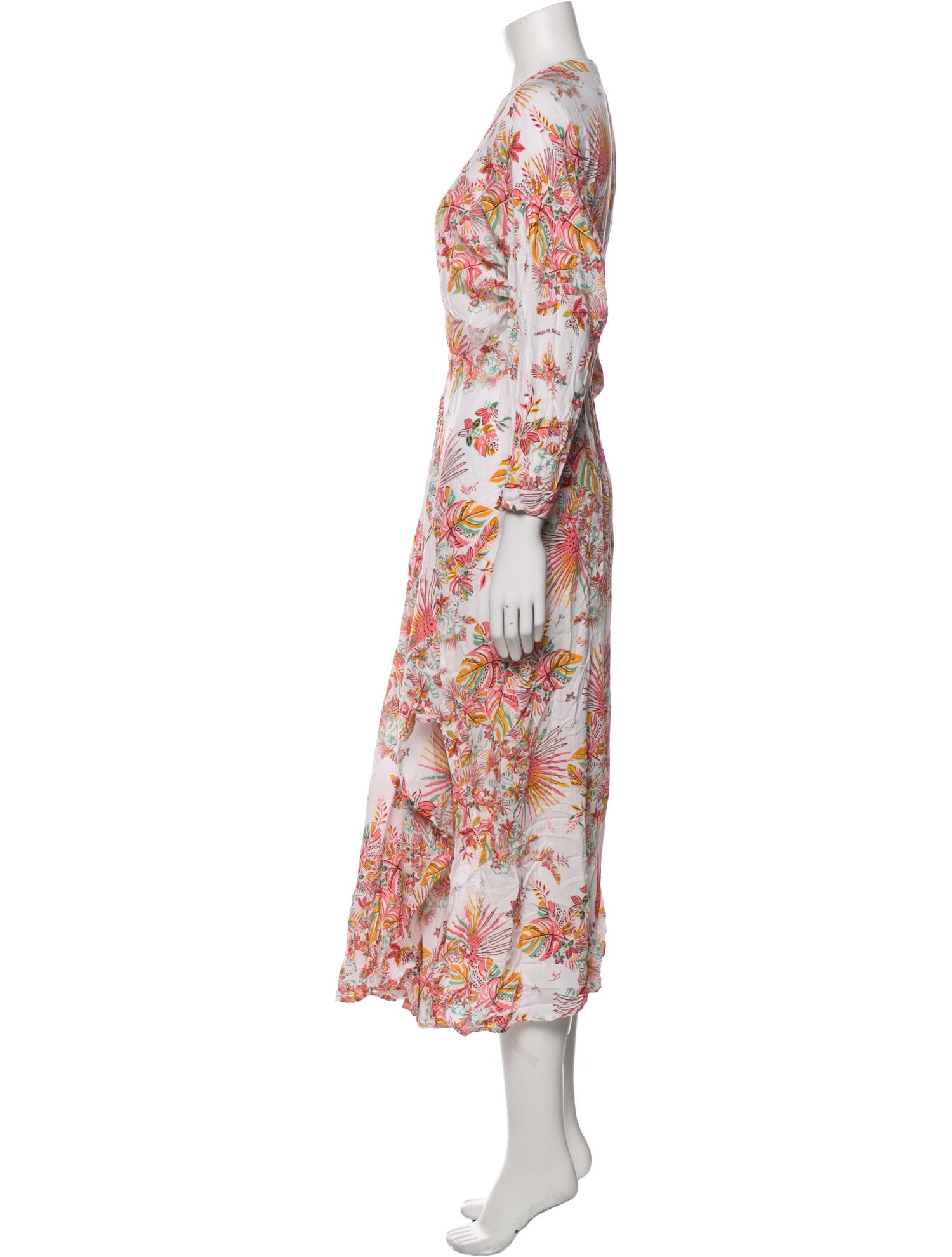 Poupette St Barth Floral Print Long Dress