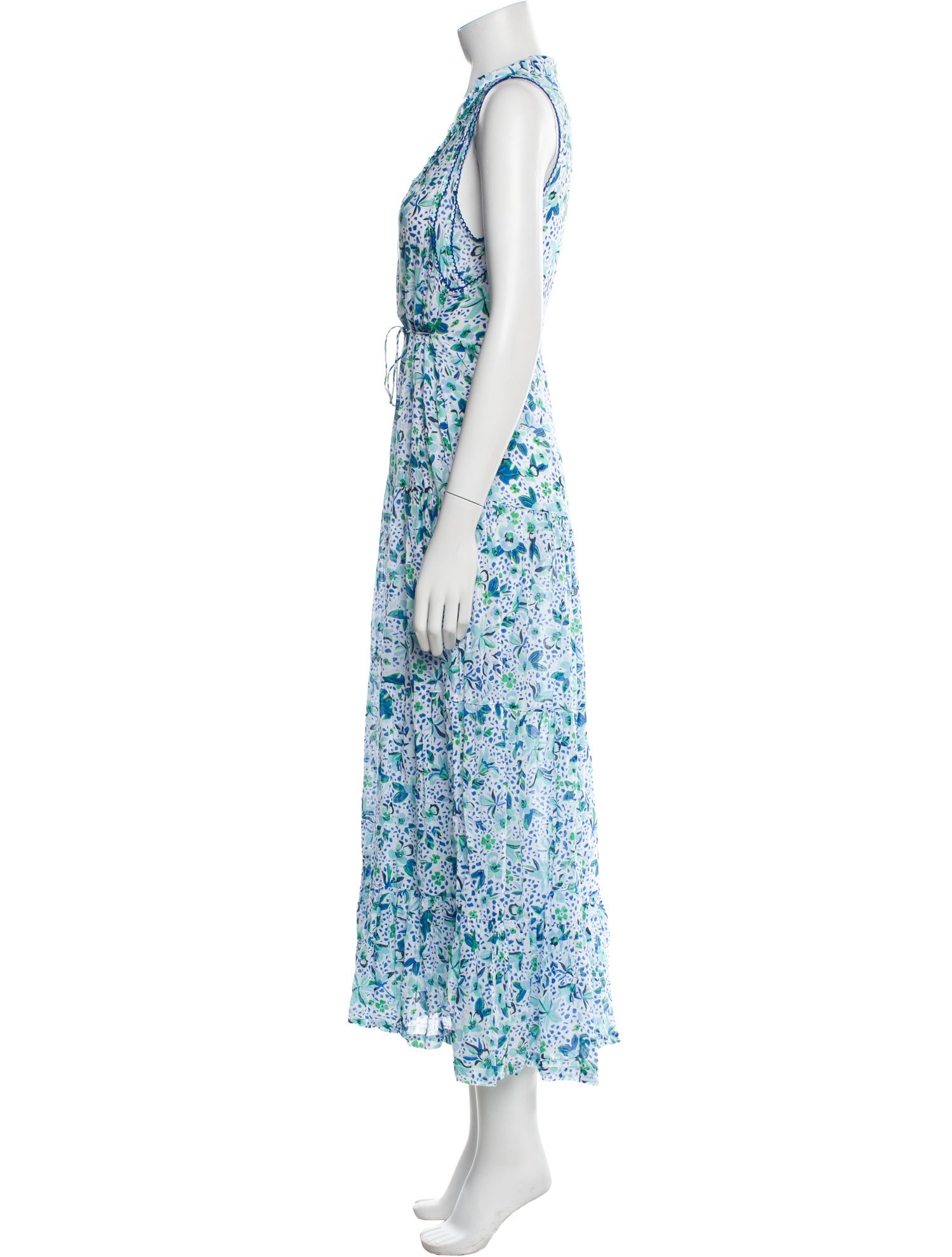 Poupette St Barth Floral Print Long Dress