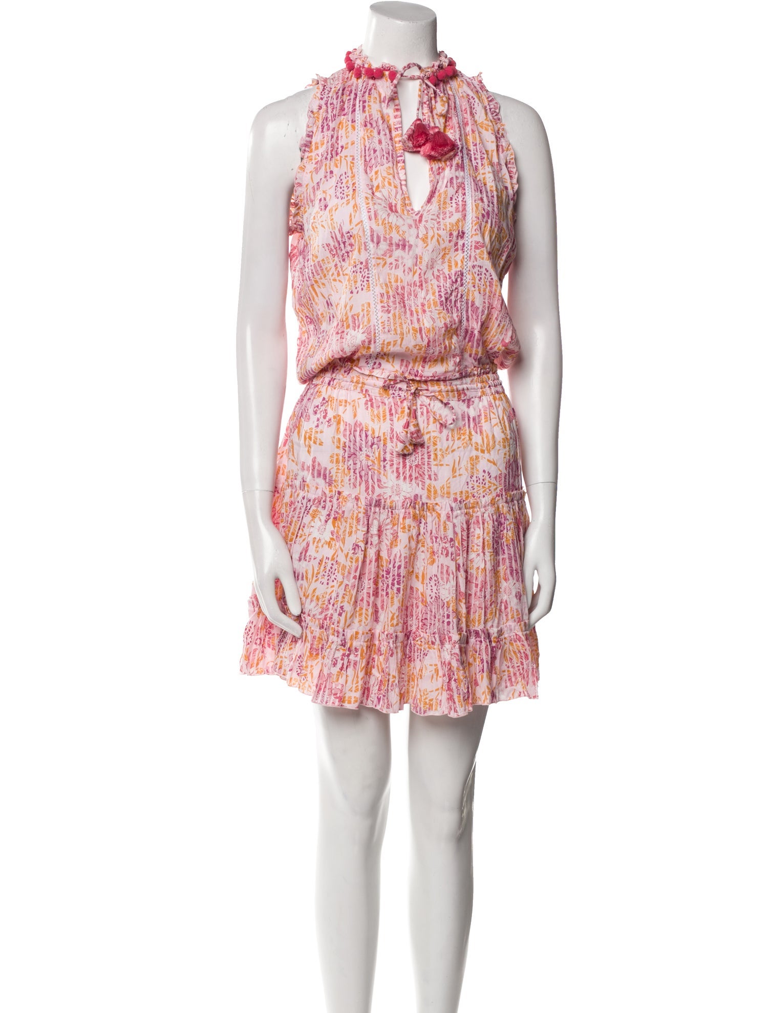 Poupette St Barth Printed Mini Dress w/ Tags