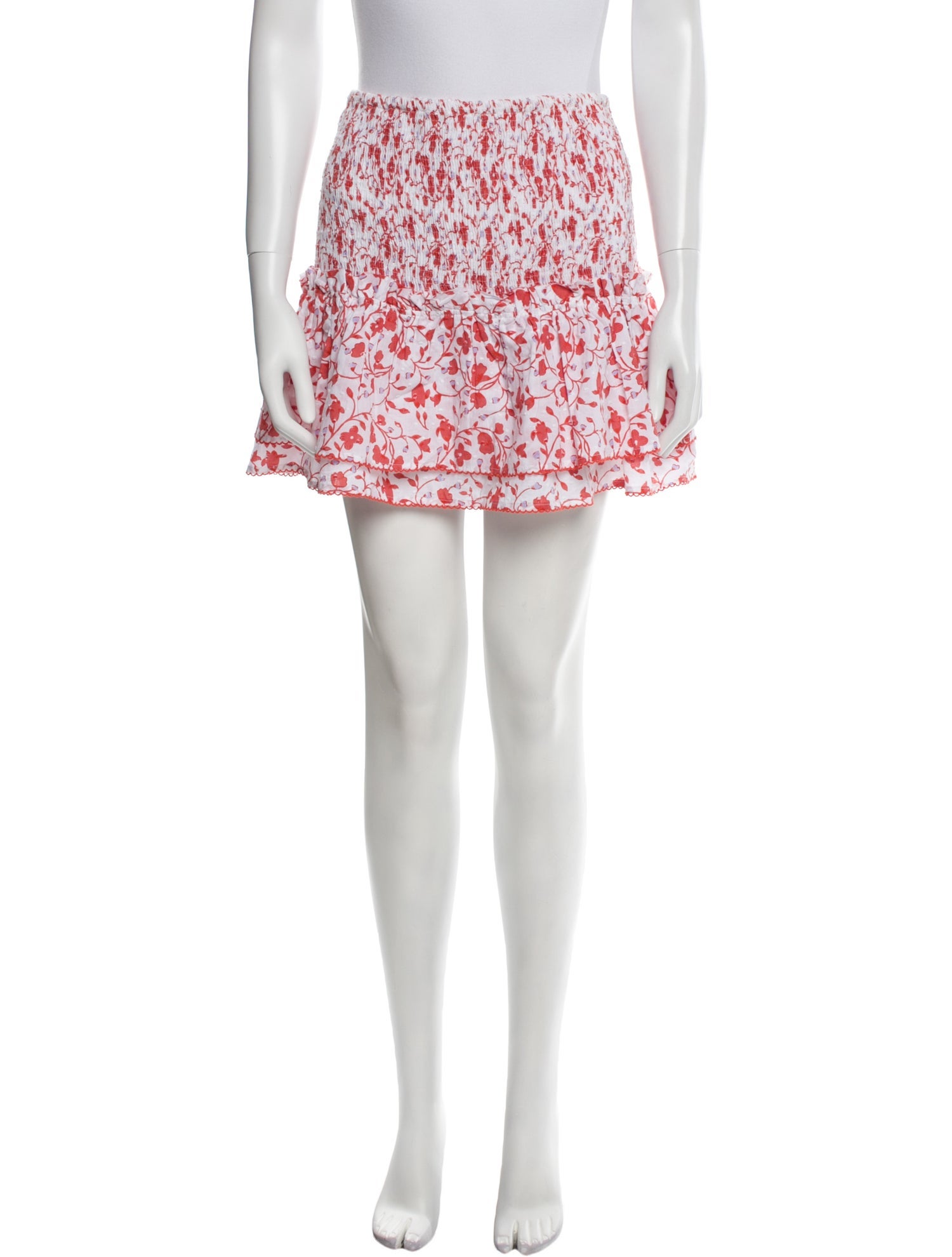 Poupette St Barth Floral Print Mini Skirt