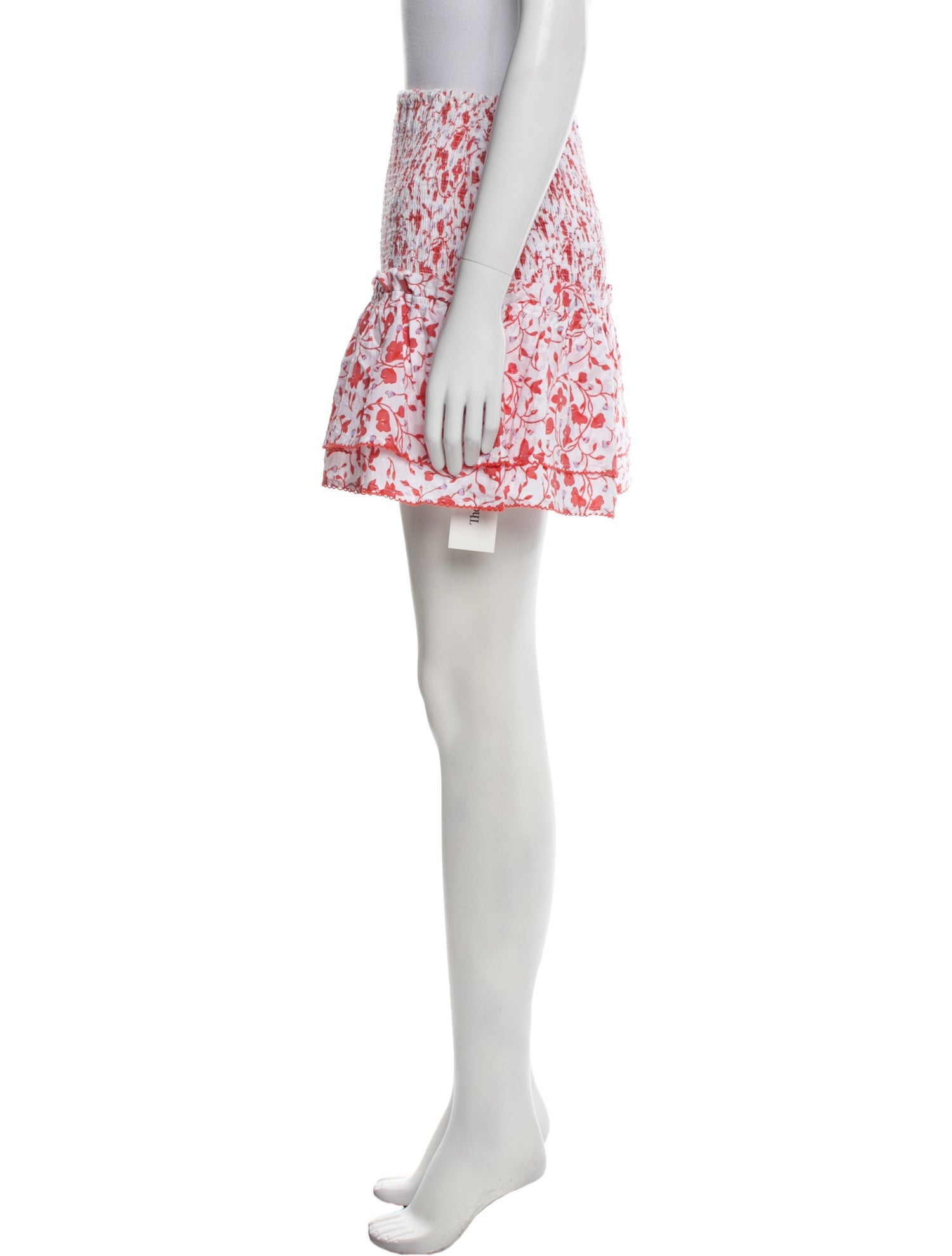 Poupette St Barth Floral Print Mini Skirt