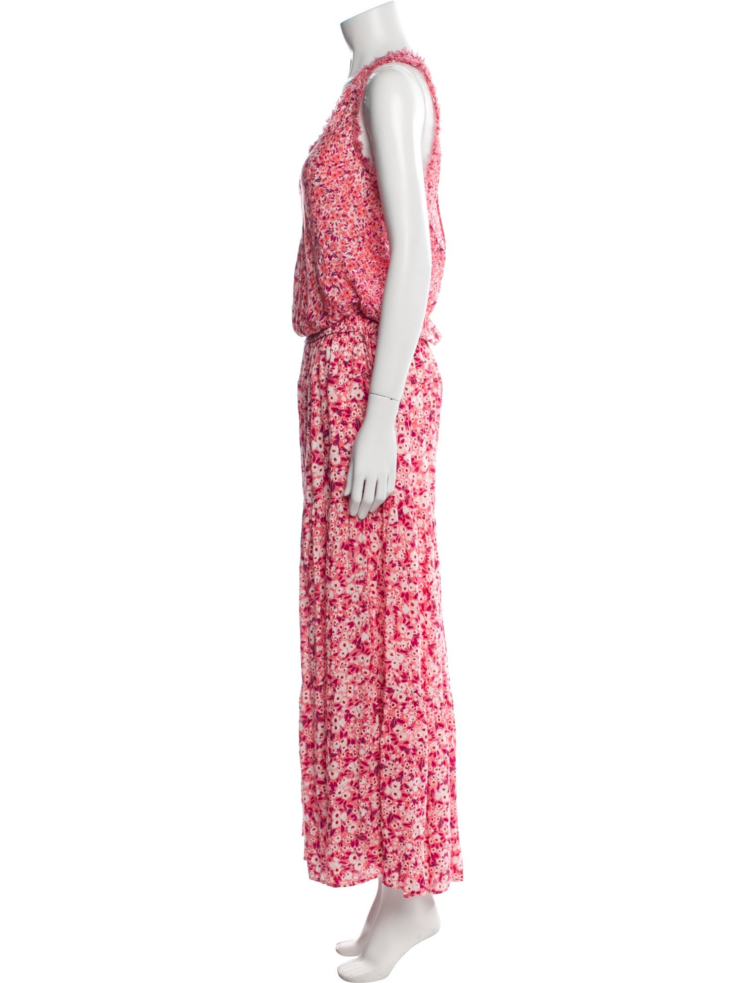 Poupette St Barth Printed V-Neck Jumpsuit