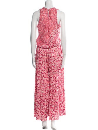 Poupette St Barth Printed V-Neck Jumpsuit