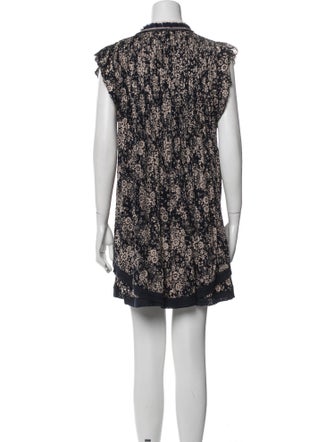 Poupette St Barth Printed Pleated Accents Cover-Up