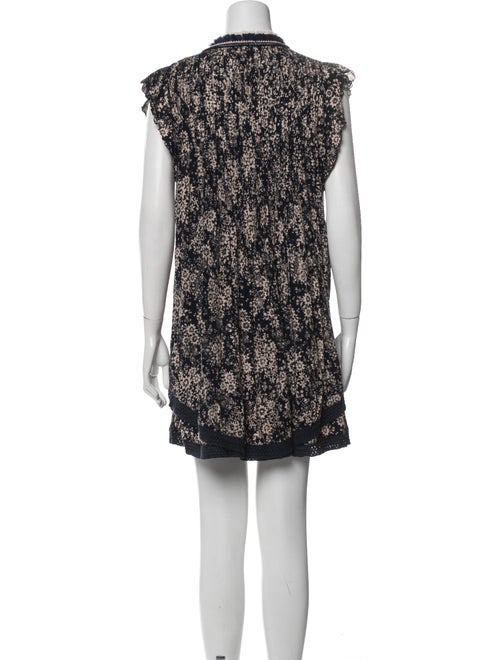 Poupette St Barth Printed Pleated Accents Cover-Up