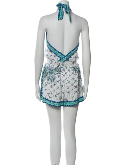 Poupette St Barth Floral Print Halterneck Romper