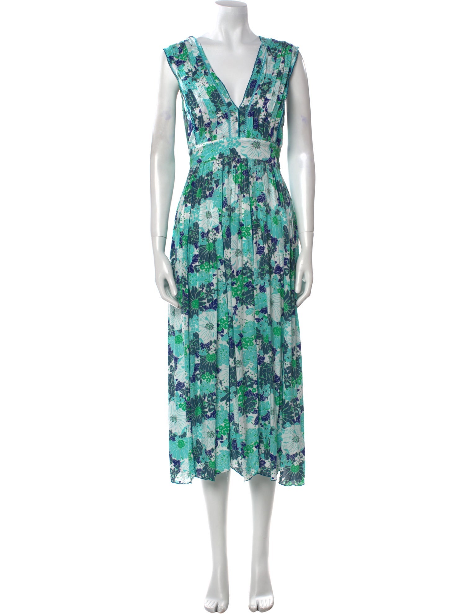 Poupette St Barth Floral Print Long Dress