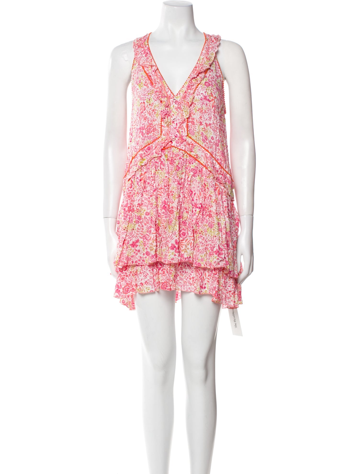 Poupette St Barth Printed Mini Dress w/ Tags