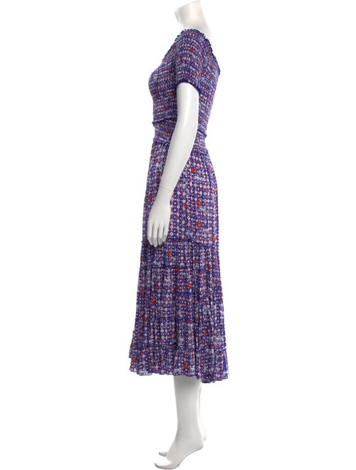 Poupette St Barth Printed Midi Length Dress