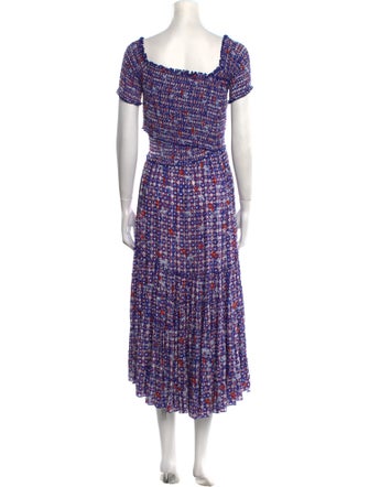 Poupette St Barth Printed Midi Length Dress