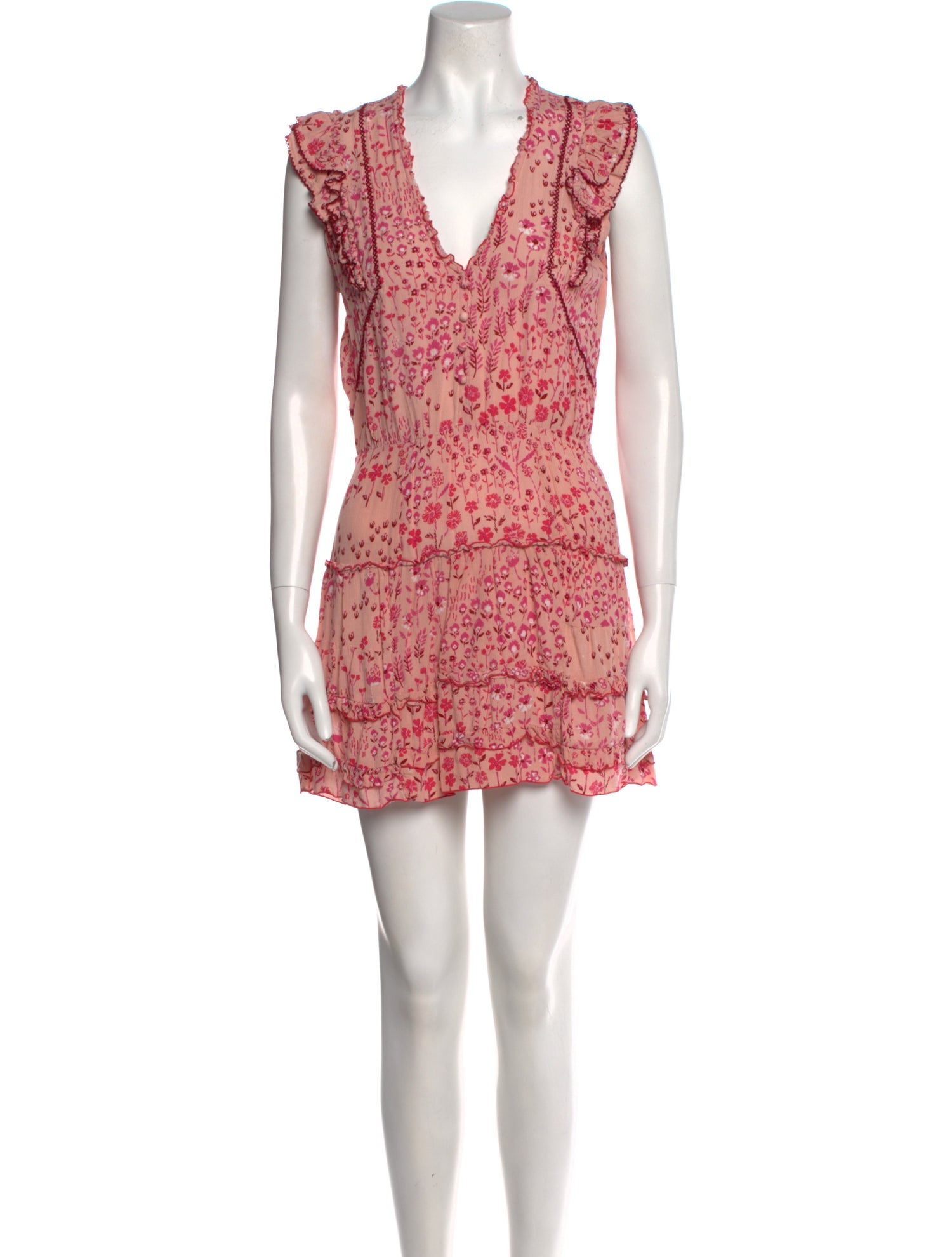 Poupette St Barth Floral Print Mini Dress