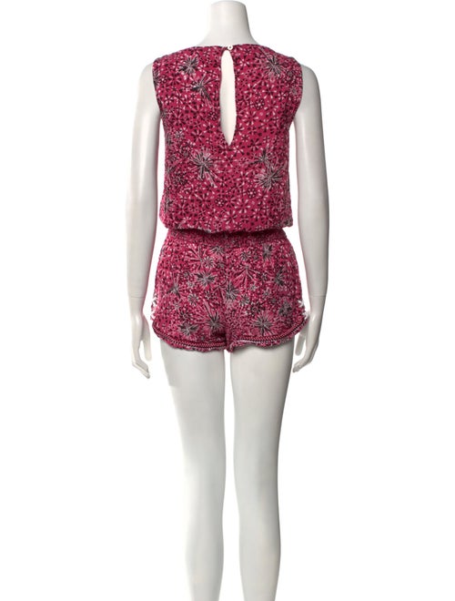 Poupette St Barth Printed V-Neck Romper