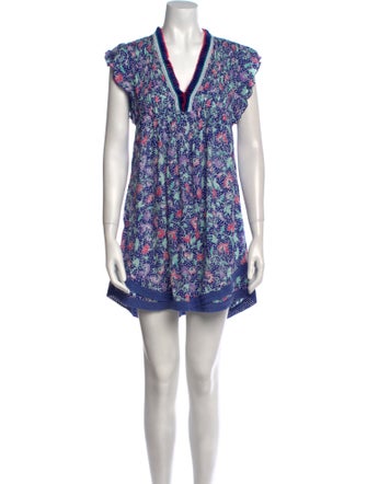 Poupette St Barth Floral Print Mini Dress