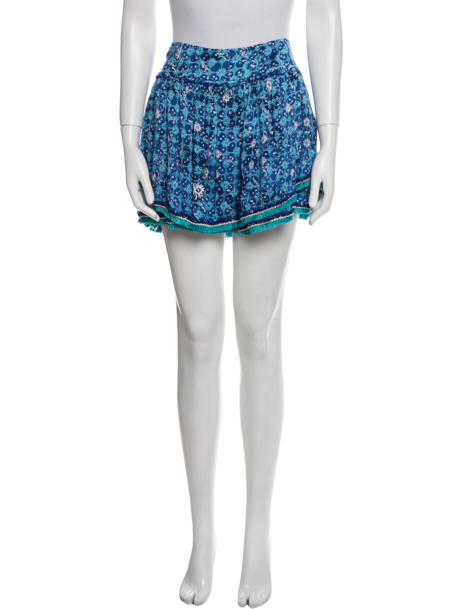 Poupette St Barth Floral Print Mini Skirt