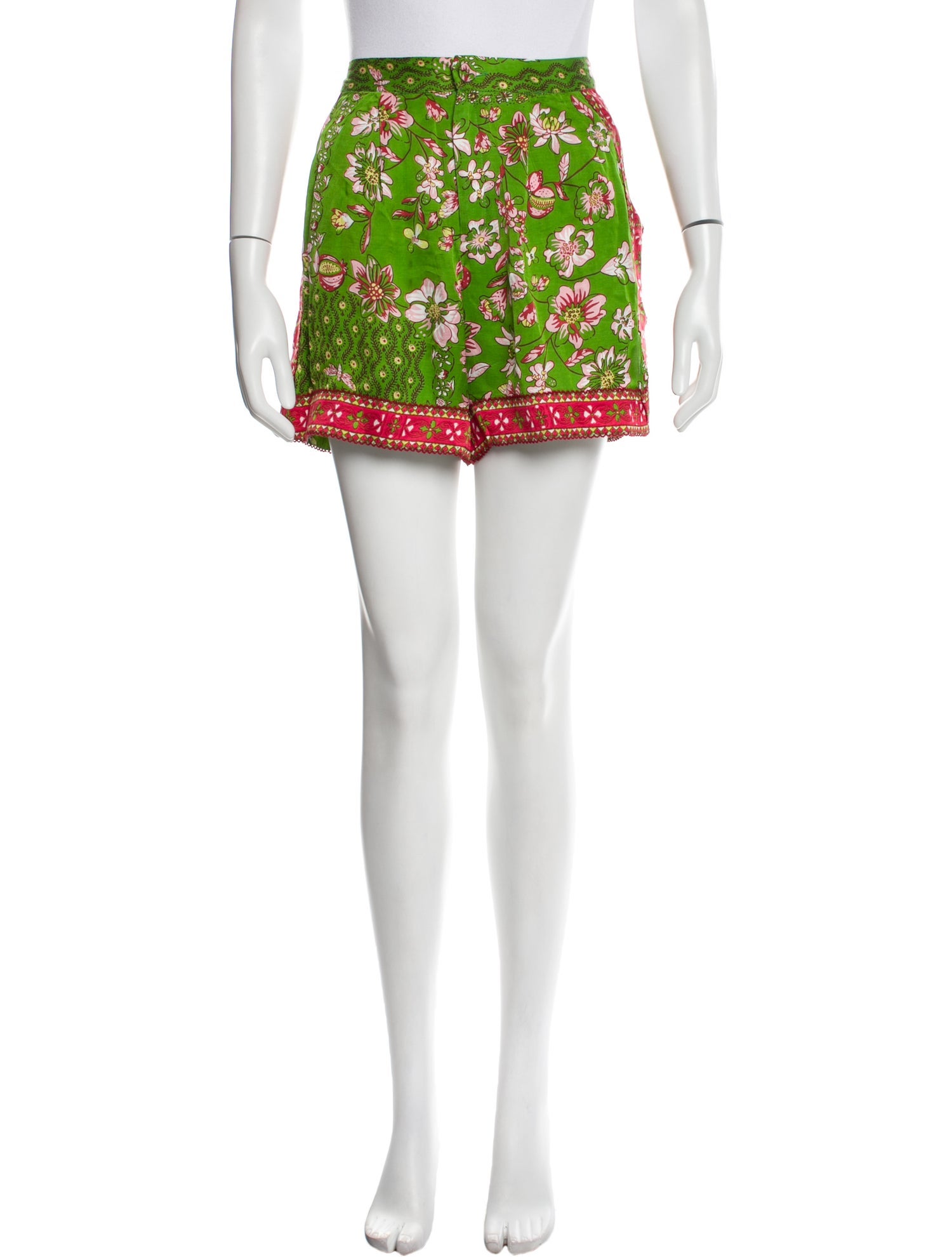 Poupette St Barth Floral Print Mini Shorts