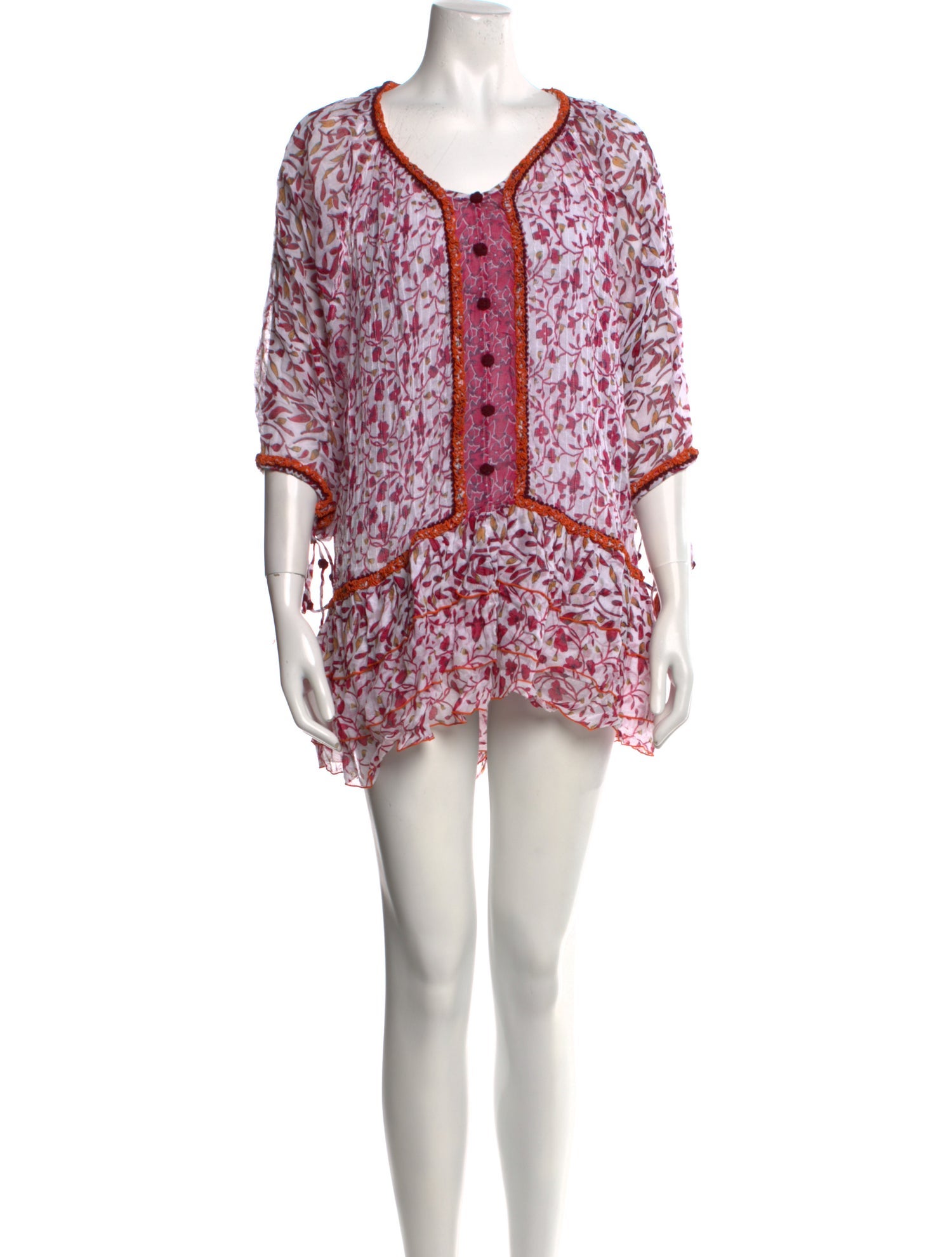 Poupette St Barth Printed Mini Dress w/ Tags