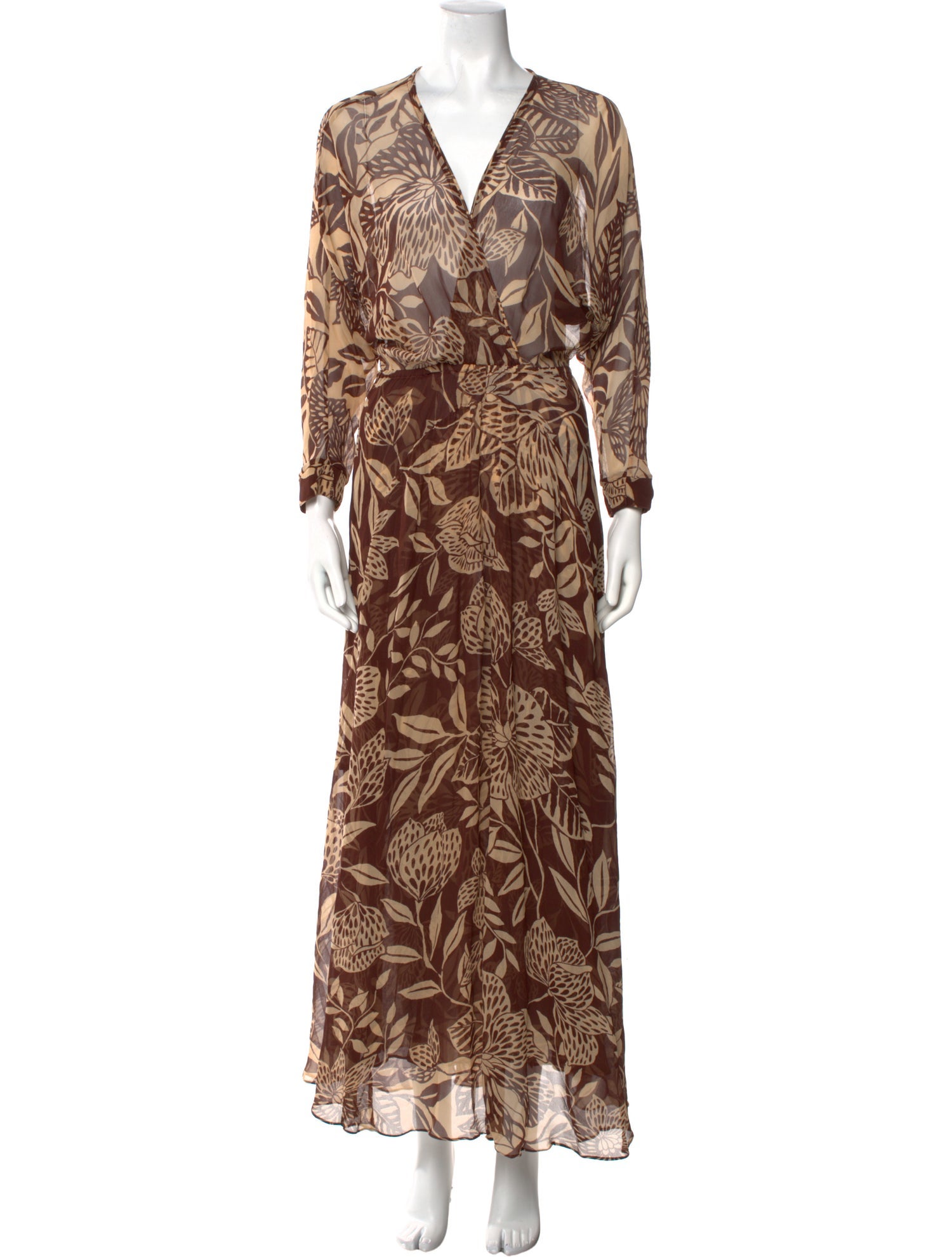 Poupette St Barth Silk Long Dress