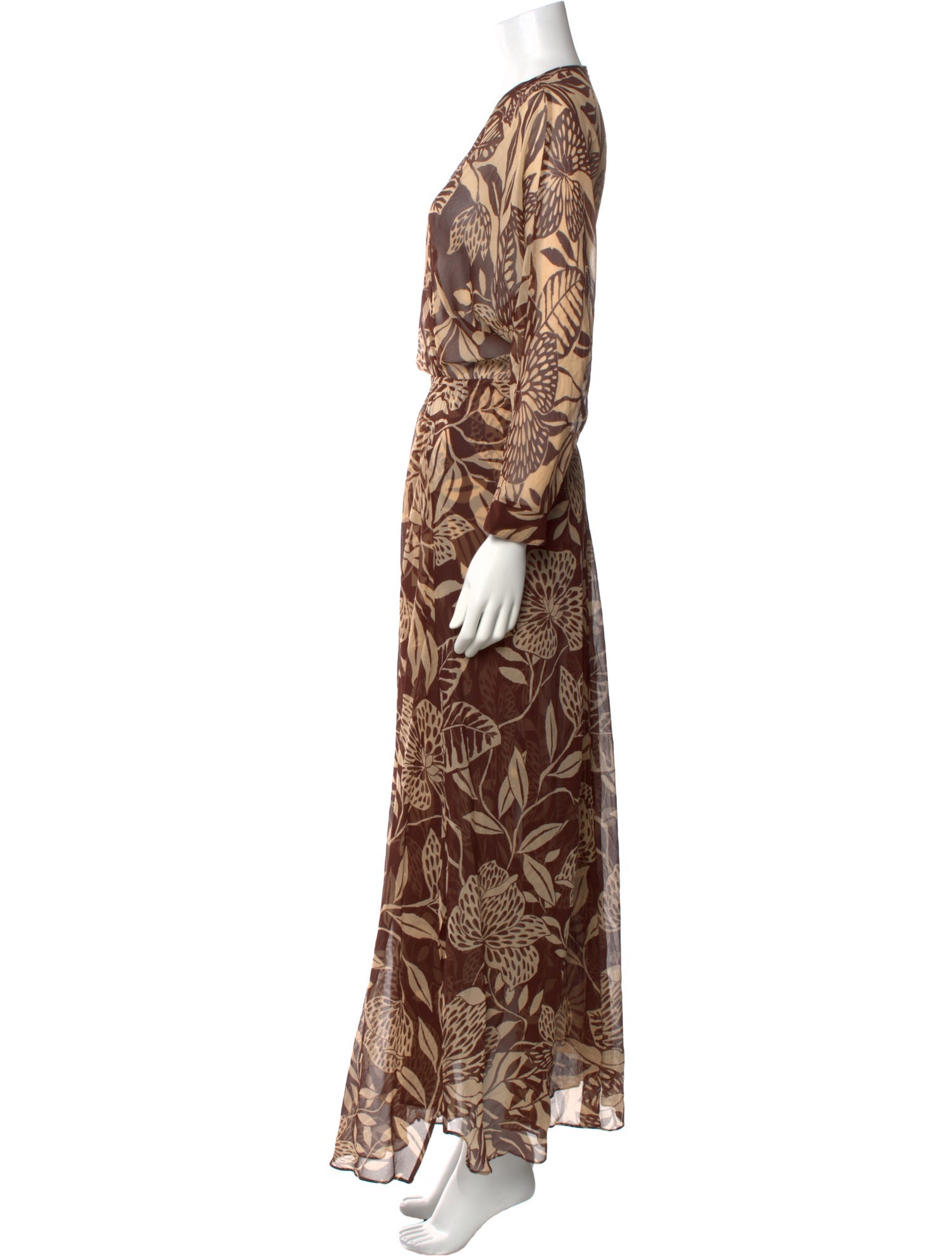 Poupette St Barth Silk Long Dress