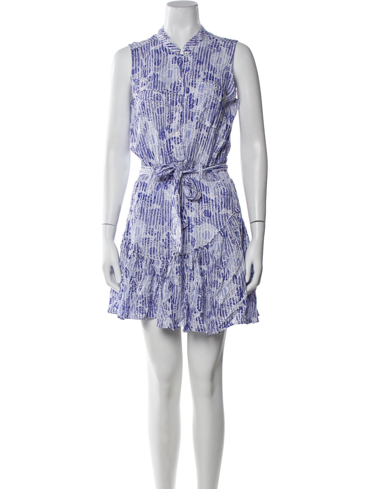 Poupette St Barth Printed Mini Dress w/ Tags