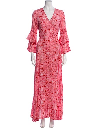 Poupette St Barth Floral Print Robe