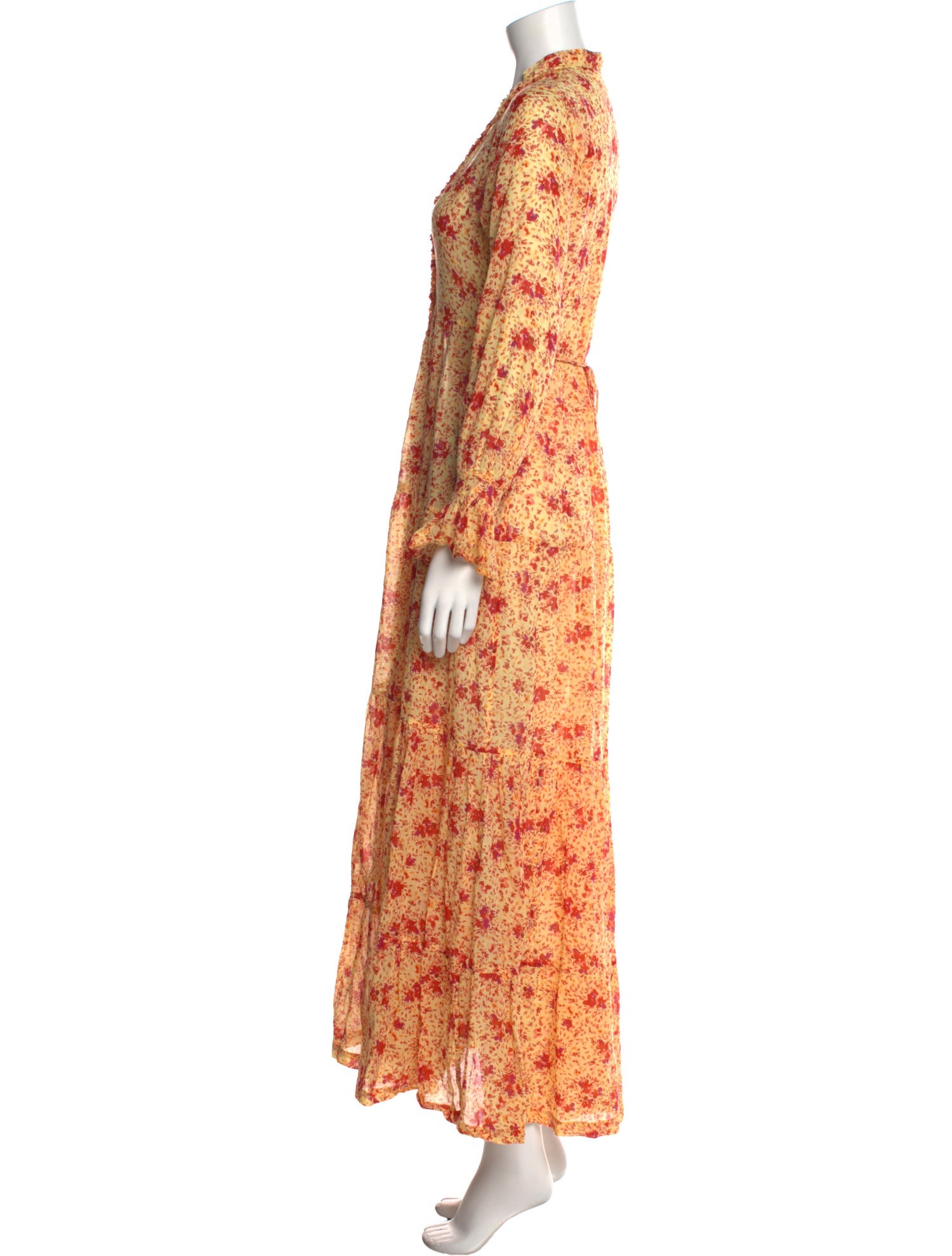 Poupette St Barth Floral Print Long Dress