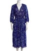 Poupette St Barth Floral Print Midi Length Dress