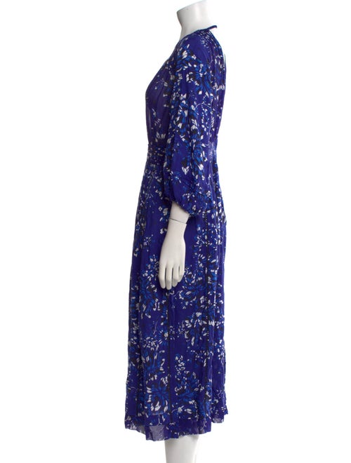 Poupette St Barth Floral Print Midi Length Dress