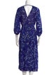 Poupette St Barth Floral Print Midi Length Dress
