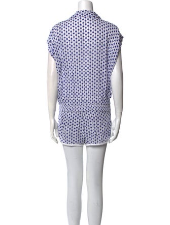 Poupette St Barth Printed V-Neck Romper