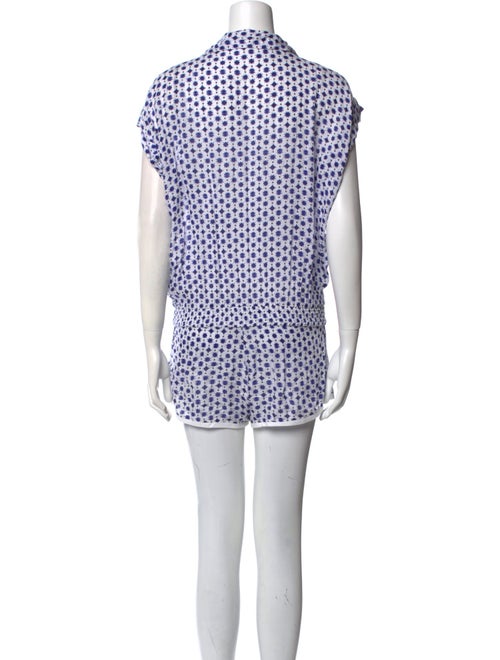 Poupette St Barth Printed V-Neck Romper