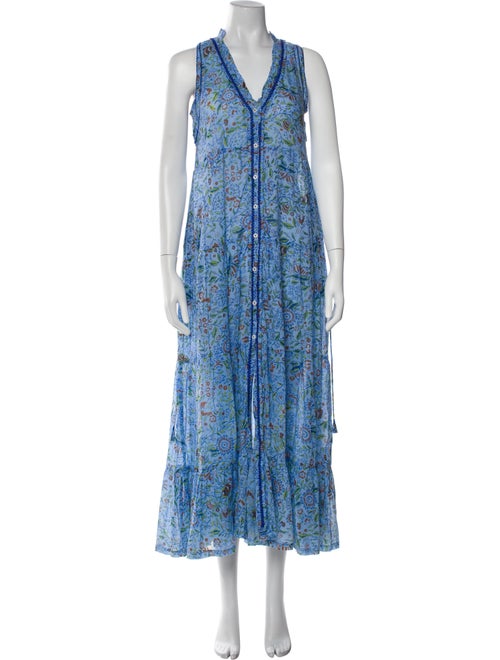 Poupette St Barth Floral Print Long Dress
