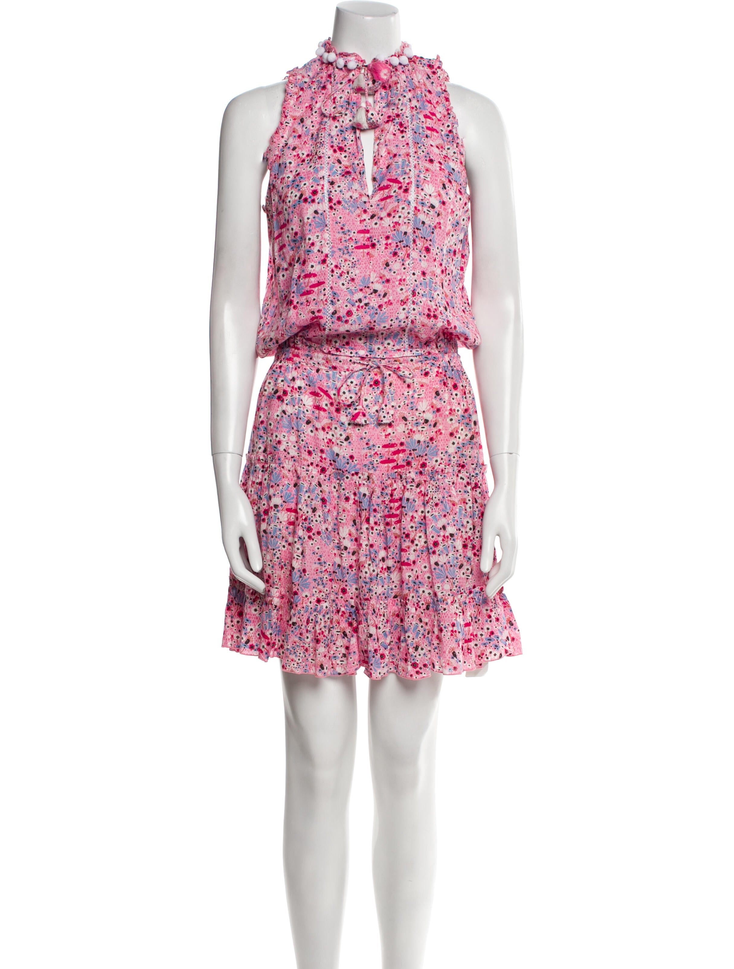 Poupette St Barth Floral Print Knee-Length Dress