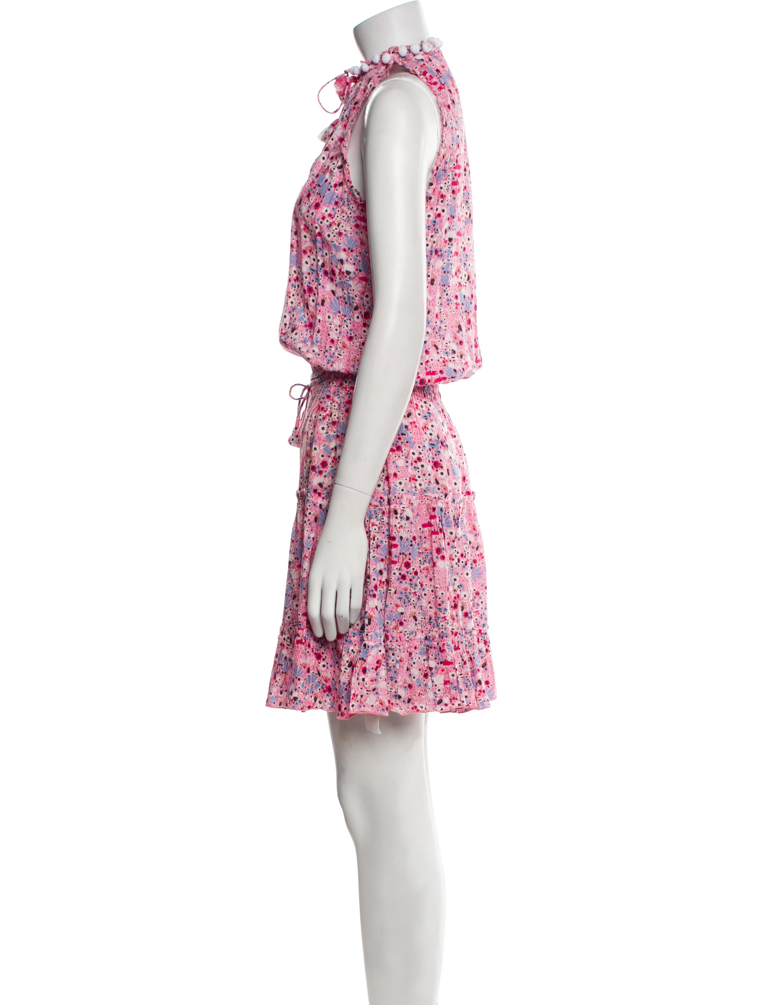 Poupette St Barth Floral Print Knee-Length Dress
