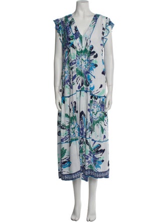 Poupette St Barth Floral Print Long Dress