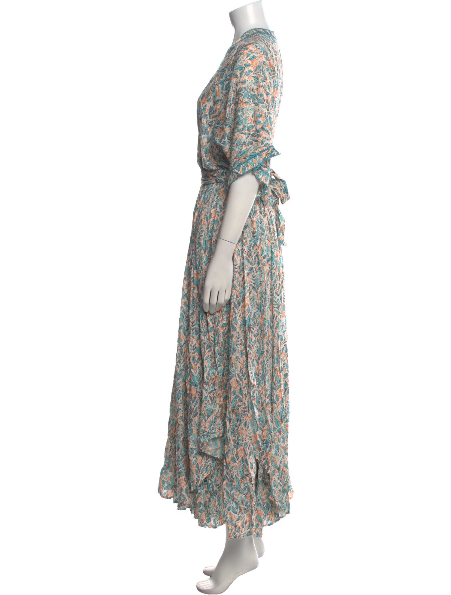 Poupette St Barth Floral Print Long Dress w/ Tags