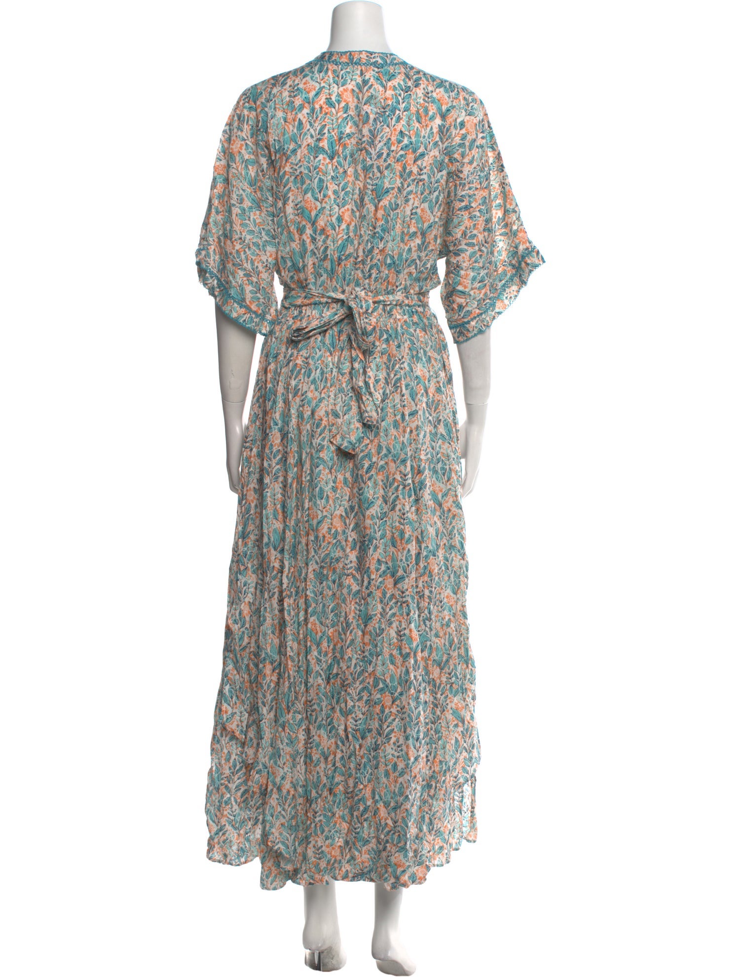 Poupette St Barth Floral Print Long Dress w/ Tags