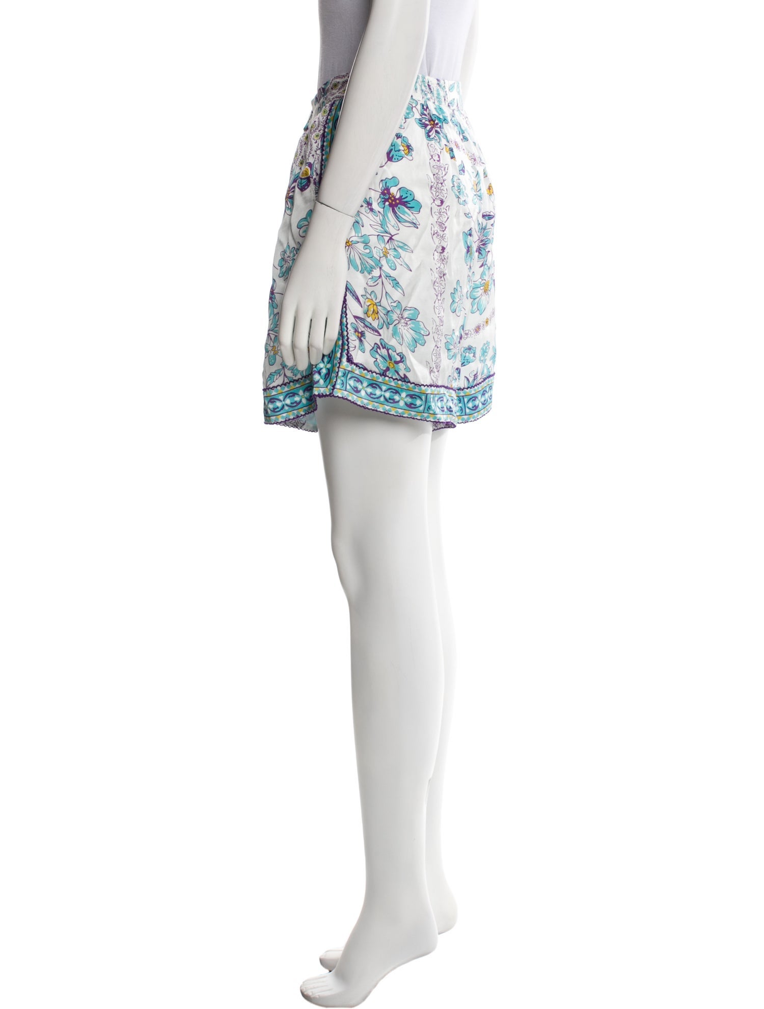 Poupette St Barth Floral Print Mini Shorts w/ Tags