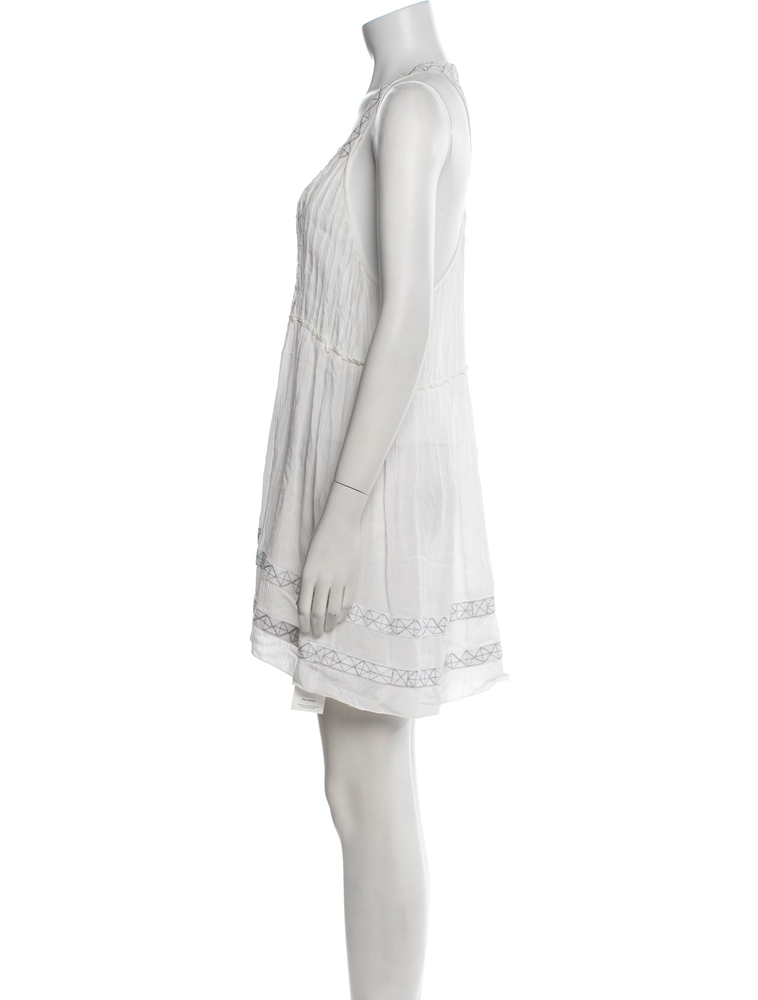 Poupette St Barth Scoop Neck Mini Dress