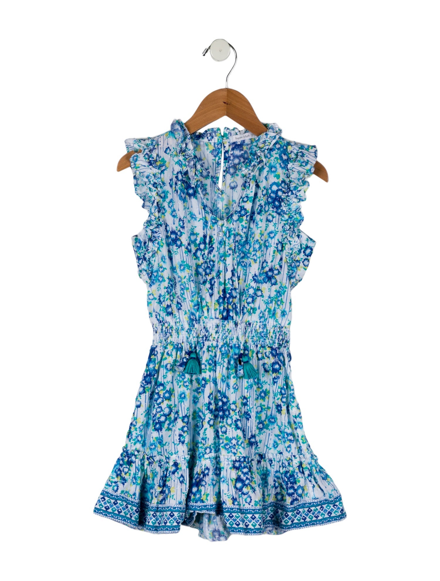 Poupette St Barth Girls' Floral Print Sleeveless Dress