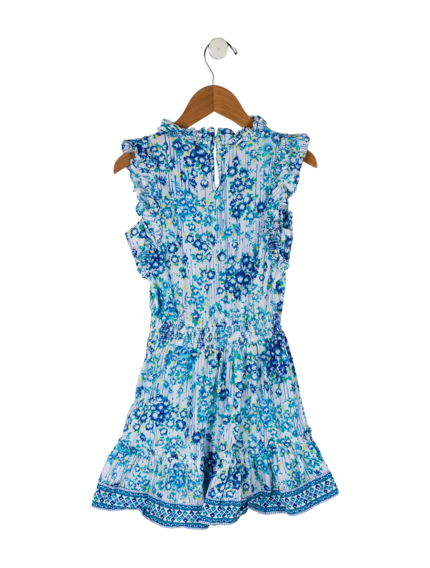 Poupette St Barth Girls' Floral Print Sleeveless Dress