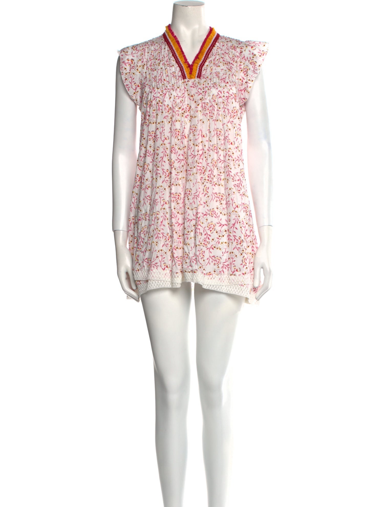 Poupette St Barth Floral Print Mini Dress w/ Tags