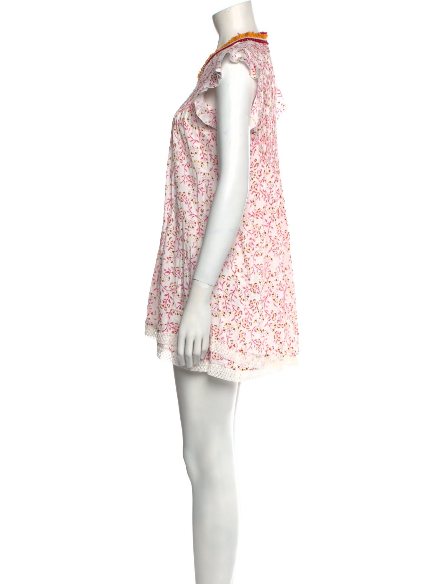 Poupette St Barth Floral Print Mini Dress w/ Tags